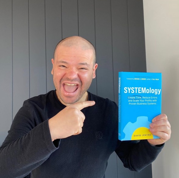 Allan Dib with the SYSTEMology book