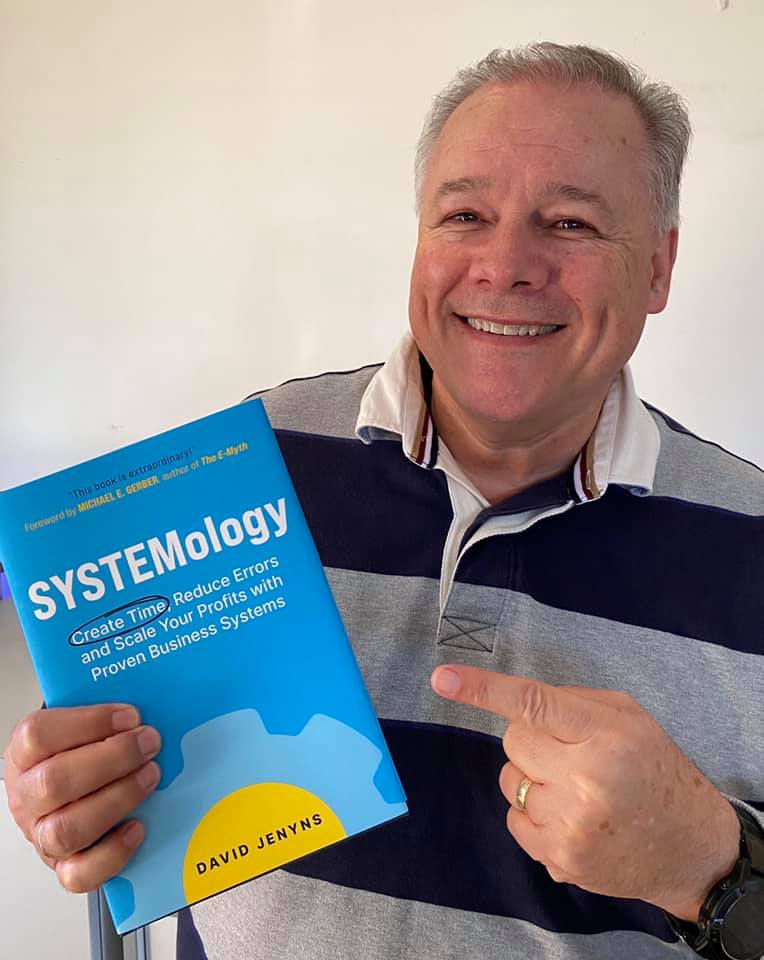 Simon Bowen with the SYSTEMology book